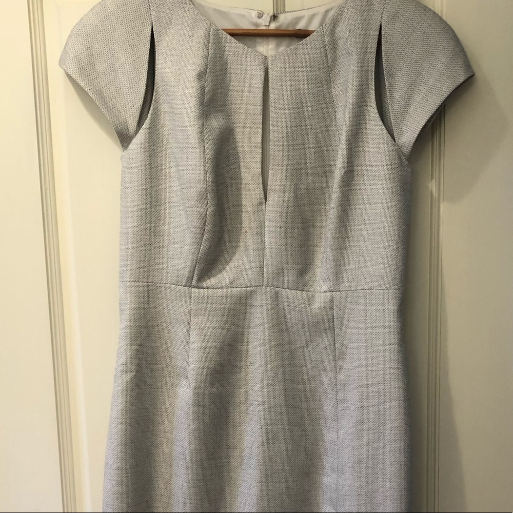 Black Halo Gray Midi Dress worn once